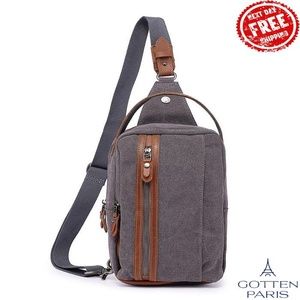 Madrone Convertible Canvas Sling Bag Gray Women's Bag